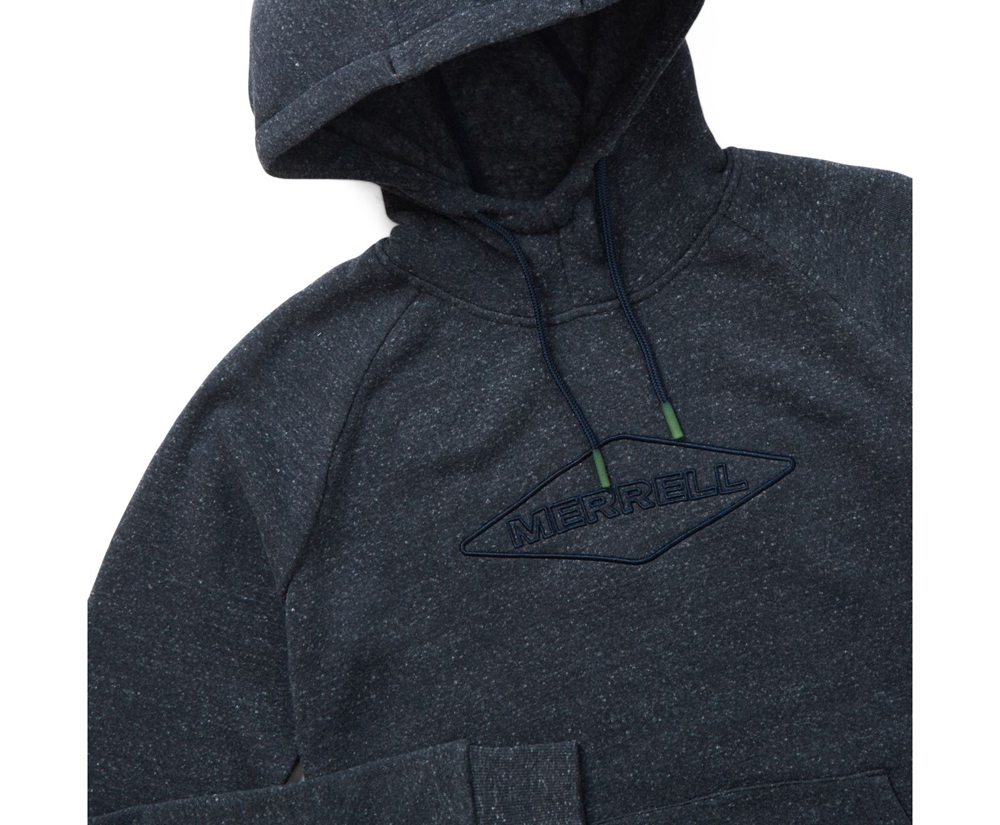 Merrell Pullover Navy - Diamond Wordmark Hoody - Womens 03VUDTYFN